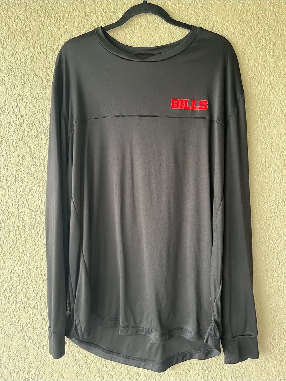 Buffalo Bills~Fanatics Black Performance Tee with White Logo